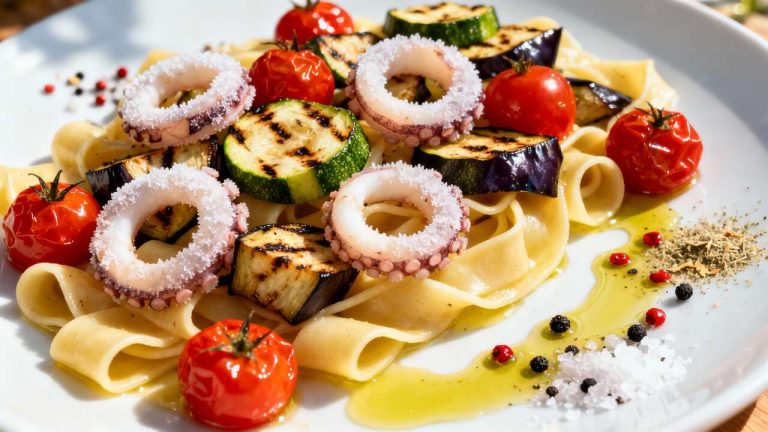 Calamarata zucchine e melanzane: la ricetta estiva che conquista tutti