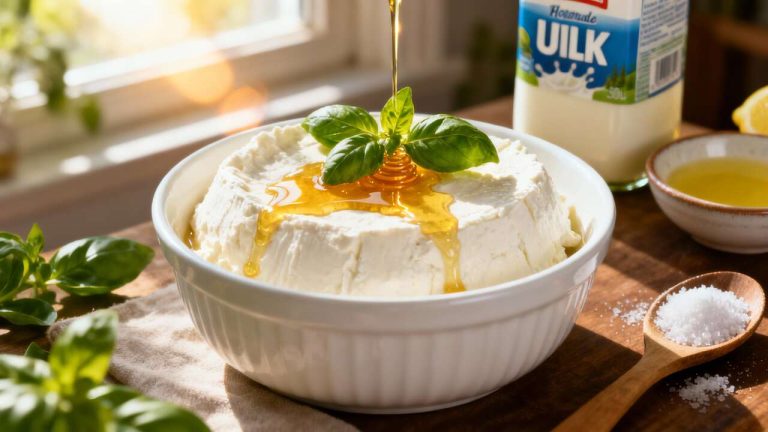 Come preparare la ricotta fatta in casa con 3 semplici ingredienti
