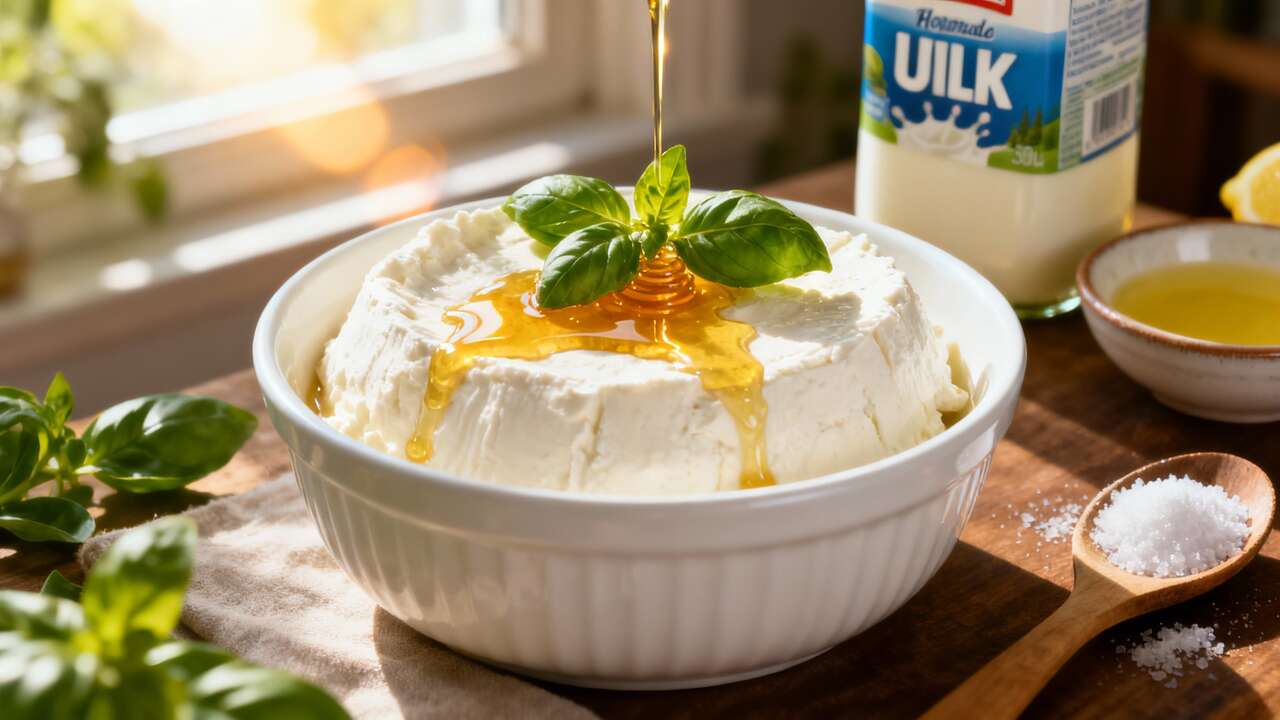 Come preparare la ricotta fatta in casa con 3 semplici ingredienti