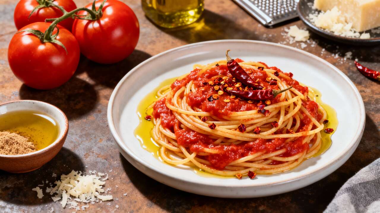 Spaghetti all'assassina con pomodoro e burrata: la ricetta di casa Sgarra