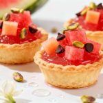 Ricetta autentica siciliana: cestini di pasta frolla con gelo di anguria