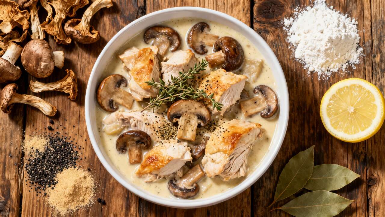 Ricetta blanquette di tacchino ai funghi: piatto confortante e low cost
