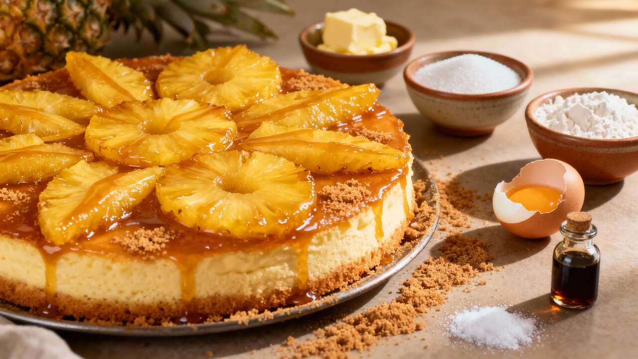 Torta all'ananas profumata: caramello caldo e morbidezza irresistibile