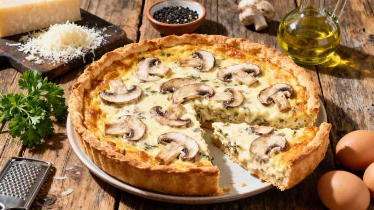 Ricetta quiche ai funghi: sorprendi con soli 6 ingredienti !